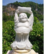 Laughing buddha statue Happy Buddha Garden Buddha Handmade statue figurines - £1,478.61 GBP