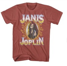 Janis Joplin  on Terracotta Colored  Shirt   Medium  XL - $475.72 MXN