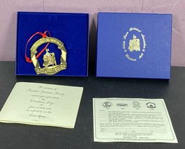 1988 White House Historical Association Christmas Ornament w Box &amp; Pamphlet - £15.58 GBP