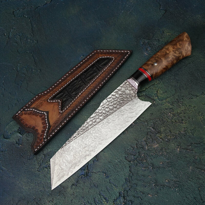 NEW Japanese Style Santoku Knife VG10 Damascus Steel Chef Knife Kitchen ... - $170.28