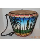 Vintage Handmade DJEMBES Bongo Percussion Hand Drum Beautiful Design Isl... - $9,476.79 MXN