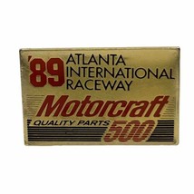 NASCAR 1989 Motorcraft 500 Atlanta Raceway Race Racing Enamel Lapel Hat Pin - £6.28 GBP