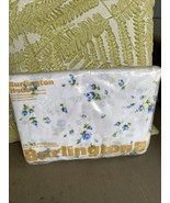 Burlington House Full Fitted Sheet New/sealed Blue Flowers - $22.75