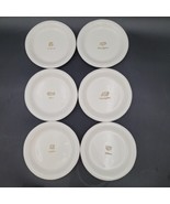 WILLIAMS SONOMA CERAMIC CANAPE APPETIZER CHEESE PLATES EMBOSSED 6 1/4&quot; S... - $40.69 CAD