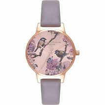Olivia Burton OB16PL36 Pretty Blossom Grey Leather Ladies Watch - $96.51