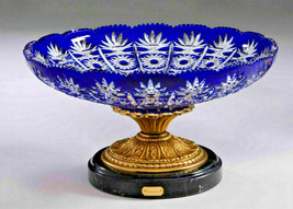  Soher Cristal Bowl French Gold Silver Different Сolors Spanish Handmade NEW - £1,380.93 GBP