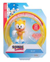 Sonic the Hedgehog Ray 4&quot; Figure with Chaos Emerald New in Box - £15.65 GBP