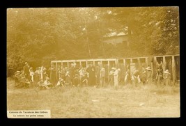 Vintage RPPC Postcard Quebec Canada Holiday Camp of the Greves Outhouses Kids - £15.81 GBP