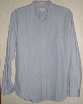 Excellent Mens J.Crew Long Sleeve Blue Plaid Shirt Size Xl - £18.64 GBP