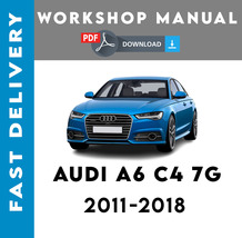 Audi A6 C7 4G 2012 2013 2014 2015 2016 2017 2018 Service Repair Workshop Manual - £5.52 GBP
