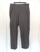 Lee pants men&#39;s custom fit 34x32 gray chino cotton blend - $14.65