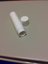 25 New (Empty) White Lip Balm Tubes & Caps Chapstick Containers BPA FREE! - £5.58 GBP