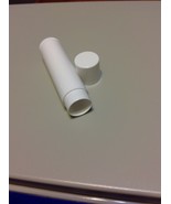 25 New (Empty) White Lip Balm Tubes &amp; Caps Chapstick Containers BPA FREE! - $7.00