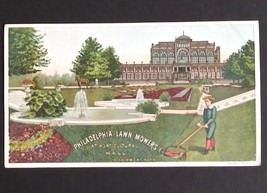 Philadelphia Lawn Mowers Price List Victorian Advertising Trade Card 1886 Boston - £11.82 GBP