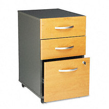 Series C 3-Drawer Mobile Pedestal File- 28-1/8&quot; High- Graphite GY/Mediu - $487.12