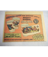 1977 Color Ad Mighty Marvel Slurpee at 7 Eleven Spider-Man, Fantastic Four - $10.96 CAD