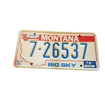 Montana License Plate 1976 W/&#39;78 Tag Bicentennial Big Sky  7•26537 Skull... - €25,93 EUR