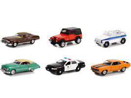 Hollywood Series Set of 6 Pcs Release 37 1/64 Diecast Cars Greenlight - £49.95 GBP