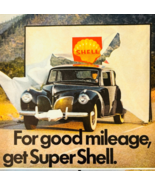 1968 Shell Gasoline &amp; Oil Advertisement Vintage Mileage Transportation D... - €21,45 EUR