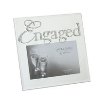 Diamante Writing Engagement Glass Photo Frame 7.5 x 7.5 FG492EN  - $25.00