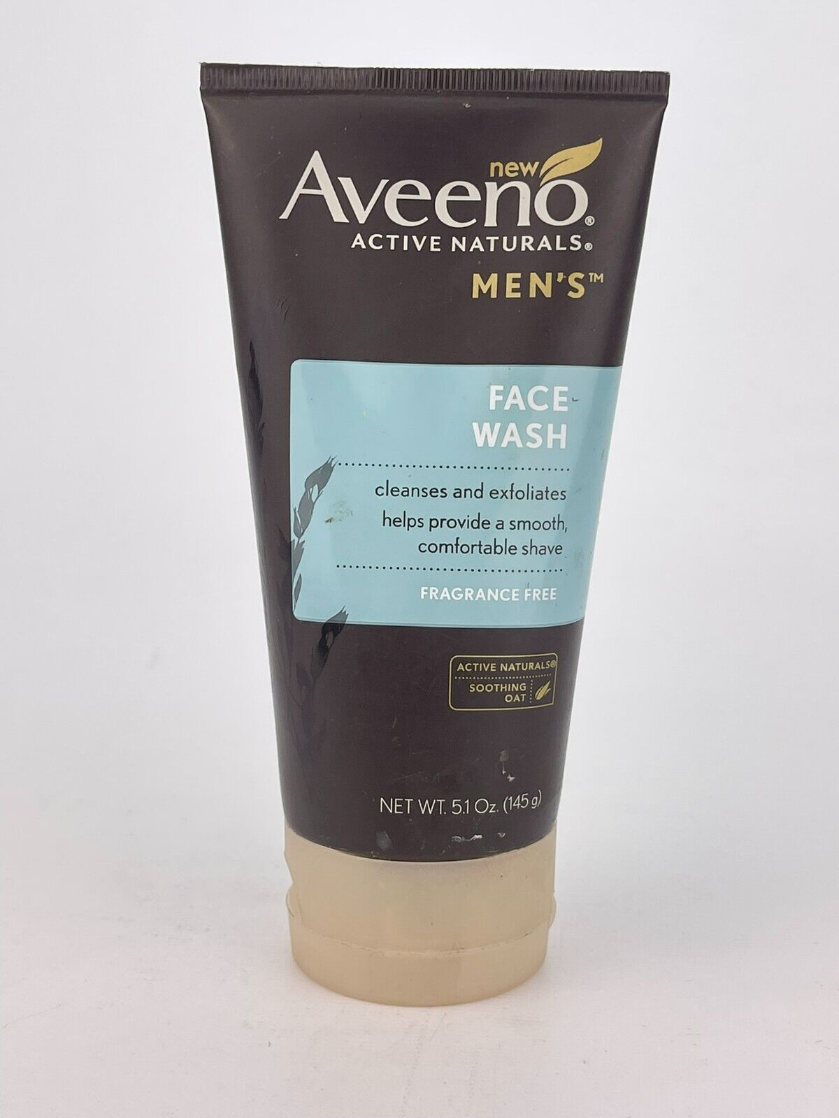 Aveeno Active Naturals Mens Face Wash Fragrance Free 5.1 Ounces Exfoliate - $21.24