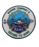 New York Fire Department (FDNY) Marine Co. 6 Patch Second to None Embroi... - £8.56 GBP