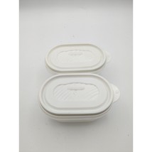 Rubbermaid Servin&#39; Saver 1 Food Container 11oz White Lid 378 Set Of 2 - £7.87 GBP