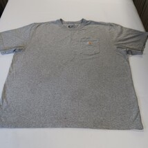 Carhartt K87 HGY Men's Gray Pocket Cotton Blend Short Sleeve T-Shirt 2XL XXL image 12
