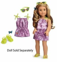 American Girl Lea&#39;s Beach Dress For 18&quot; Doll Not Included Lea Clark Retired Nib - $28.78