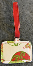 Thirty One Luggage Tag Identification Christmas Design - £4.65 GBP
