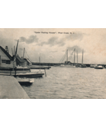 West Creek New Jersey Oyster Packing Houses Boats Postcard 1912 - $80.40