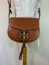 NEW Tory Burch Age Camello Leather Small Miller Saddle Bag $348 - $348.00