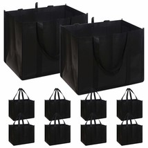 Set Of 10 Reusable Grocery Bags Extra Large Foldable Heavy Duty Shopping... - $44.99