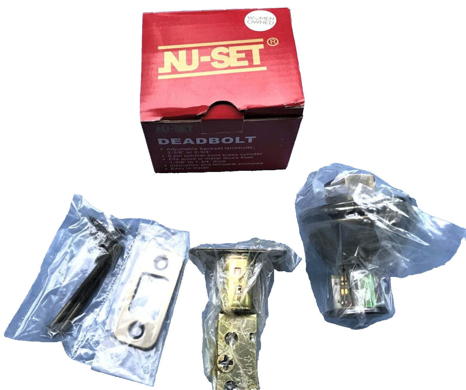 Primary image for 1 NU-SET Contractor Deadbolt lock, code to 13525. two keys- Home Security