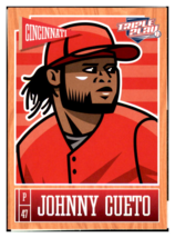 2013 Panini Triple Play Johnny Cueto    Cincinnati Reds #21 Baseball car... - $1.94