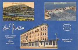 Chattanooga Tennessee Tn~Lot Of 3 Motel Hotel Postcards Dixie Land &amp; Plaza - £7.49 GBP
