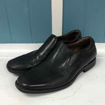Johnston and Murphy mens slip on fine leather shoes size 11M J&amp;am flex - $37.03