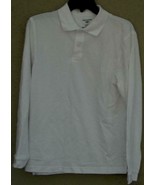 Dockers Boys Plain Polo Shirt - Long Sleeve - White - 14-16 Husky - BRAN... - $26.94 CAD