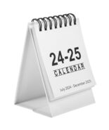 Light House Mini Desk Calendar 2024-2025 White July 2024-Dec 2025 - $169.70 MXN