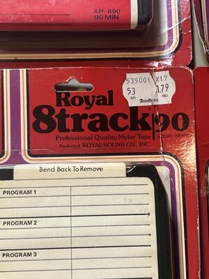 NOS Royal 8 Track 90 AP-890 Sealed Set Of 4 Item image 3