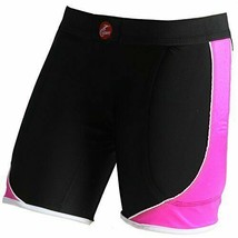 Cramer Women&#39;s Crossover Softball Sliding Shorts w/ Foam Medium Black Pink NEW  - £18.79 GBP