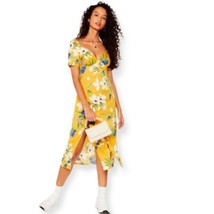 NEW Nasty Gal Floral Print Puff Sleeve Dress Size 6 - £18.31 GBP