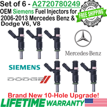 New OEM x6 Siemens DEKA 10-Hole Upgrade Fuel Injectors For 09-15 MB G550 5.5L V8 - £210.49 GBP