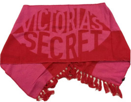 Victoria’s Secret VS Logo Valentine’s Day Lips Kiss Soft Scarf Wrap Red Pink NEW - £9.29 GBP