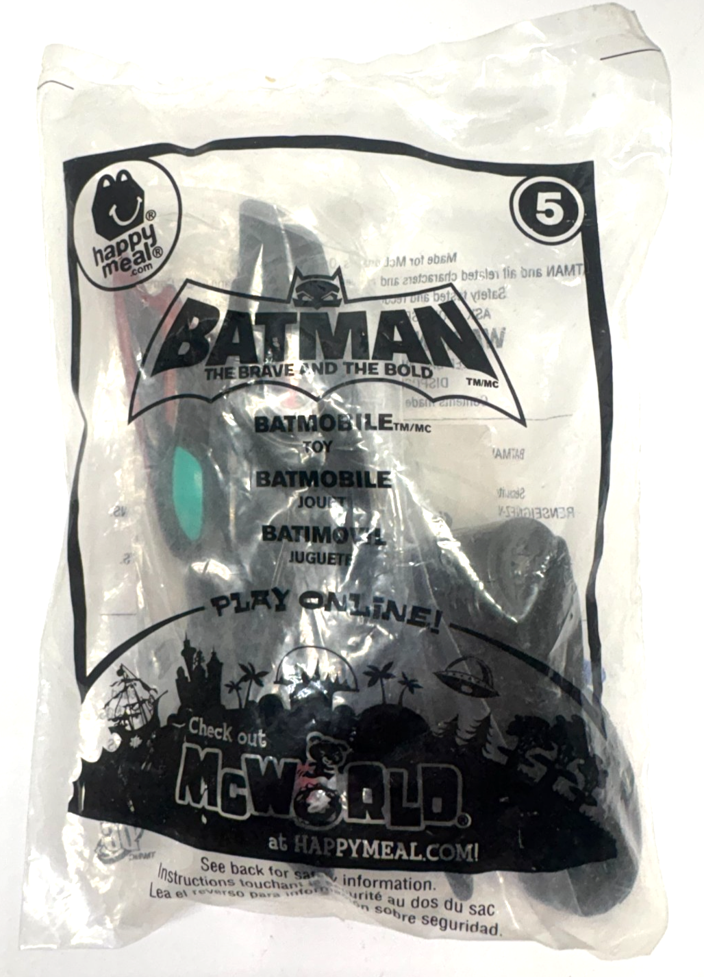 McDonalds Happy Meal Toys Batman The Brave And The Bold # 5 Batmobile 20... - $4.95