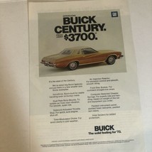 1973 Buick Century Vintage Print Ad Advertisement pa10 - £6.29 GBP