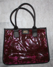 Luv Betsy &quot;Betsy Johnson&quot; Purple Leopard Print Large Tote Bag - $14.01