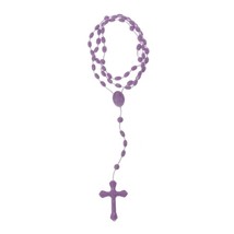 5pcs 8 Colors Plastic Noctilucent Necklace Rosary Beads Luminous Necklace Cathol - £13.71 GBP