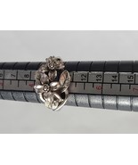 Avon Flower Ring Silver Tone Adjustable 5.5 to 7.5 ^ - $27.34 CAD