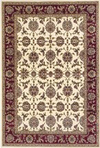 8 Red And Ivory Floral Medallion Runner Rug - $129.99